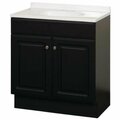 Kd Estanteria Raiased Panel Door Vanity Combo, Espresso KD3266011